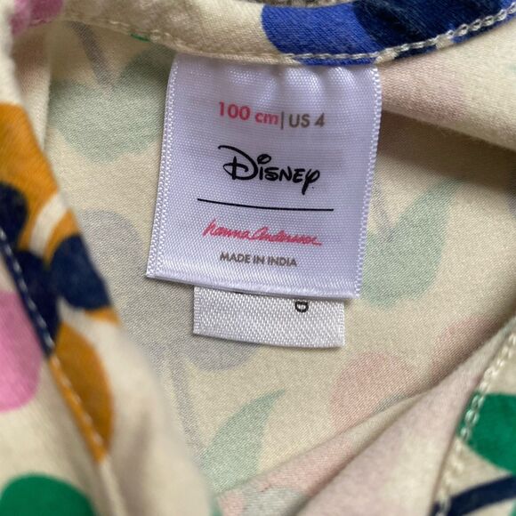 Hanna Anderson Mickey Mouse Dress 100cm/4 Round Neck Short Sleeve Cotton - Picture 5 of 7